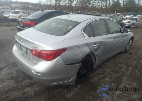 2014 Infiniti Q50 Premium из США, поврежденный, VIN JN1BV7ARXEM697227